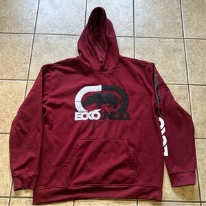 Ecko Unlimited Red Sweatshirt Hoodie with Graphic Design